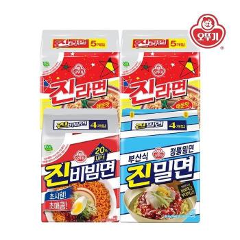 [오뚜기] 진라면 매운맛 10봉+진비빔면 4봉+진밀면 4봉 (S50823291)