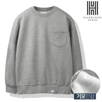 [해리슨] 오버 핏 기모 포켓 맨투맨 7600 ITD1022