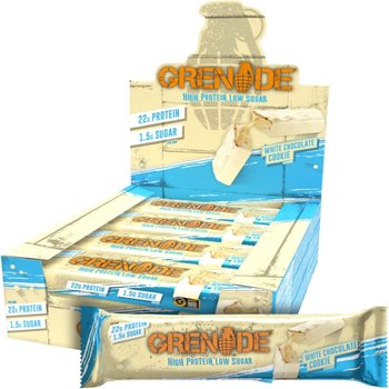 [해외] 12개입 그레네이드 카브킬라 프로틴바 화이트 초콜릿 맛 60g Grenade Carb Killa