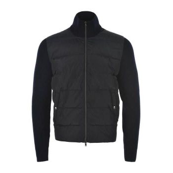 하이 니트 칼라 블루 가디건 150293000