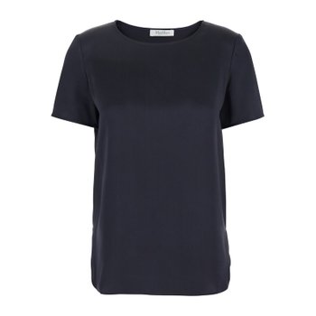 [해외배송] 막스마라 디다 E 크루넥 블루 실크 티셔츠 2511111028600 003