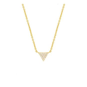 [해외] Sole Du Soleil 우먼 Lupine 컬렉션 18k YG Plated Triangle 패션 목걸이 SDS10782NO 1177222
