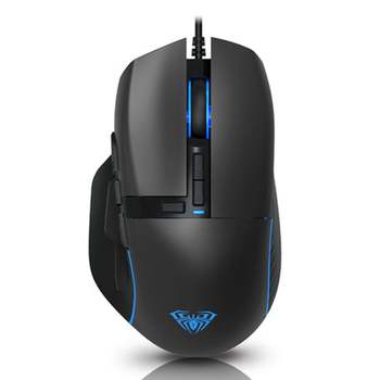 LED 591BEO54 게이밍 마우스 QSENN 커스텀 AULA F808