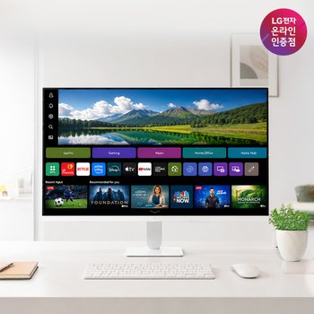 LG전자 27U511SBW 27인치 스마트 TV 모니터 신모델 IPS webOS26 IPTV 화이트 에어플레이 미러링