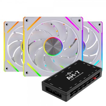 LEADCOOL EVO-120 ARGB PWM (컨트롤러/3팩, 화이트)