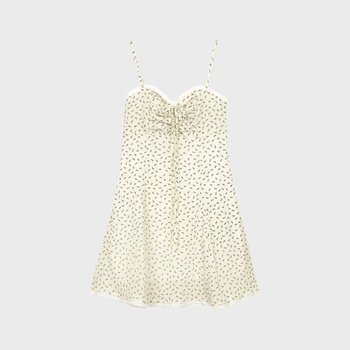 [핑크파인애플]BLOOMING DAYS MINI DRESS_IVORY