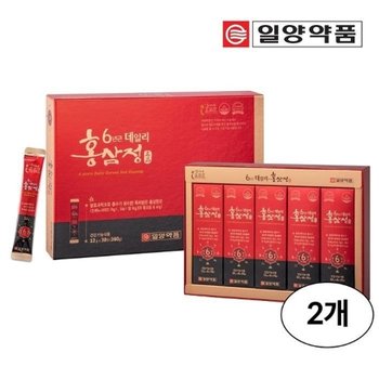 일양약품 6년근 데일리 홍삼정스틱 12g 30포 2박스+쇼핑백-선물세트 명절선물 홍삼
