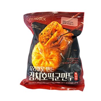 피코크 우리쌀로 만든 김치호떡군만두 매운맛 600g x 1개 아이스박스포장_27275331