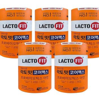 종근당건강 락토핏 코어맥스 5통 (10개월분) 생유산균 프로바이오틱스 x2SET(SH) (S46607564)