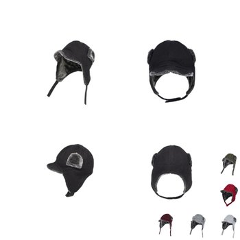 러시아모자 러시아 샤프카 겨울 모직 숏 챙 털 뽀글이 귀도리 군밤 장수 모자 우샨카 팬싸템