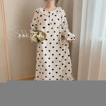 러브코코 원피스파자마 여성 가을잠옷 홈웨어 홈캉스 세트