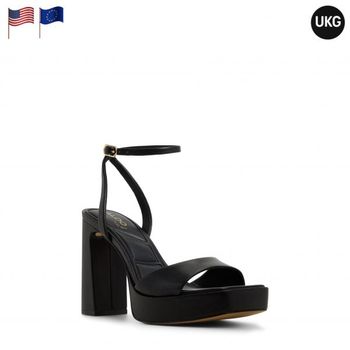 [해외] 알도 로톤 앵클 스트랩 플랫폼 샌들 블랙 여성