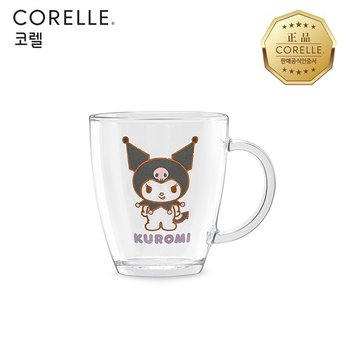 코디 쿠로미 유리 머그 380ml 1P