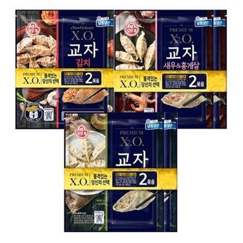 [T] 오뚜기 XO새우만두 2봉 + 교자 2봉 + 교자김치 2봉/총6봉