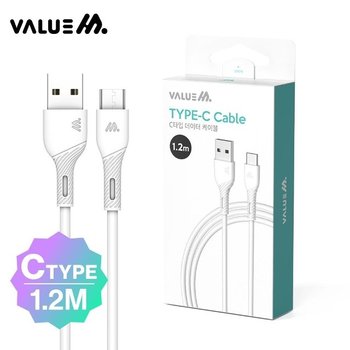 밸류엠 C타입 데이터 케이블 1.2M (WB70645)