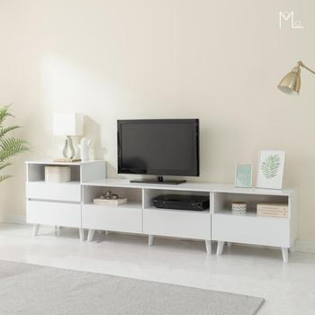 아트박스/모로 나르 2380 오픈 거실장 세트 TV거실장 티비다이 TV장