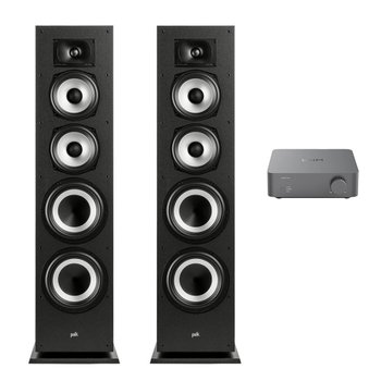 WiiM(윔) Vibelink Amp + 폴크오디오 XT70 오디오 스피커