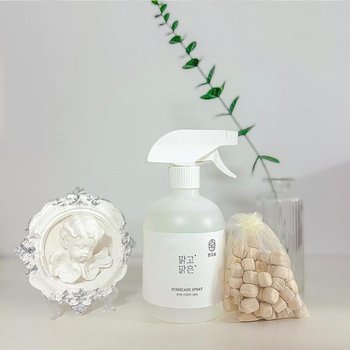 온다숲 맑고맑은 편백 스프레이 탈취제 500ml + 편백큐브50g