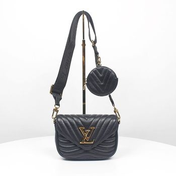 [중고] 루이비통 뉴 웨이브 멀티 포쉐트 크로스백 블랙 M56461 135121237