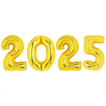 골드2025패키지 숫자은박풍선 중 파티풍선 풍선장식 연말 송년회