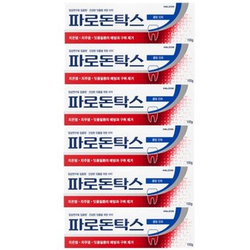 파로돈탁스 쿨링민트 치약 100g x 6개 잇몸질환 불소 코스트코