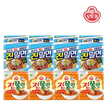 오뚜기_진쫄면 (150GX4)x4팩+진밀면 (135GX4) x4팩 총8팩(32개)