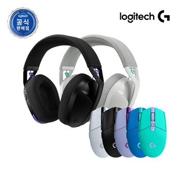 로지텍코리아 공식 G321 무선 게이밍 헤드셋 화이트 + G304 무선 마우스 패키지