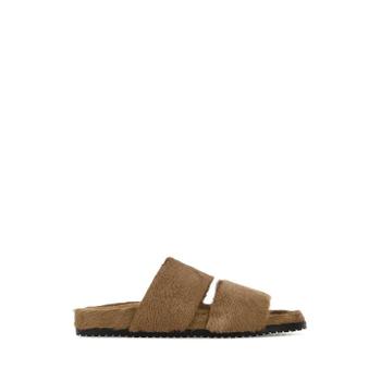 DOLCE & GABBANA Camel calf hair DG Casual slippers A80574A0089 80009 TP872667374