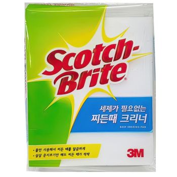 3M O4U0Q6N6 주방 욕실 유리 찌든때 스폰지 크리너 매직 블럭 1개 청소