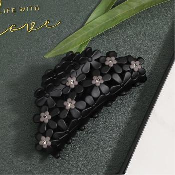 [엔젤슈슈] 데이지 플라워 큐빅 집게핀 꽃 긴머리 핀 (S8394041)