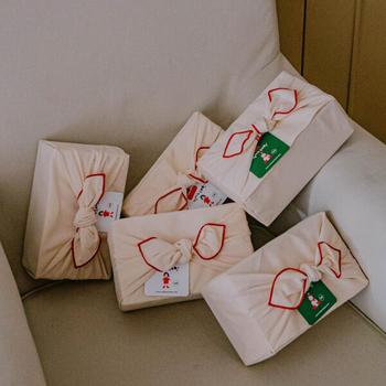 아트박스/레드싹수 [보자기 패키지] 2켤레 울55% 랩부 베이직 삭스