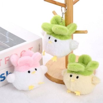 샤토 소리나는 큐티 마늘새 인형키링 계란꽃 주방수건 미니 핸드타올 귀여운 핸드타올