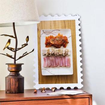 아트박스/꾸밈 ns284-행잉액자_홍어삼합(우표세로대형)