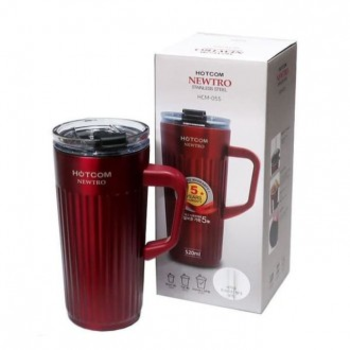 핫콤 645GVX53 텀블러 물병 보온 보냉 텀블러 버건디 520ml
