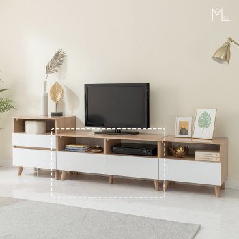 나르 1180 오픈 서랍 2단 거실장 TV거실장 티비다이 티비장 TV다이