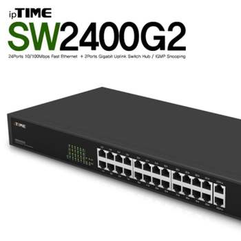 ipTIME(아이피타임) 731QRN22 SW2400G2 24포트 스위칭 허브