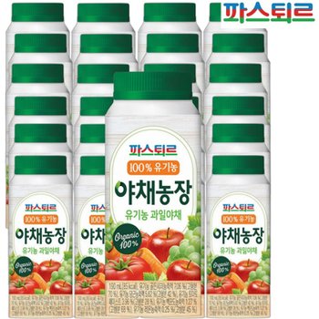 파스퇴르 유기농 야채농장 과일야채/당근190ml(24팩)
