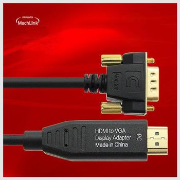 마하링크 HDMI to VGA(RGB) 케이블 1.8M 모니터케이블 고속충전케이블 전선케이블 데이터케이블