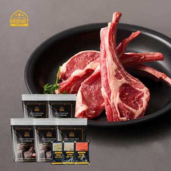 고메프리미엄 프렌치랙 양갈비 250g*5팩+시즈닝3종*1세트