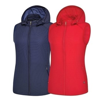 비티알 BTR 골프 여성 여름 후드탈부착 펀칭 조끼 이스텔W(여) BSV0721W