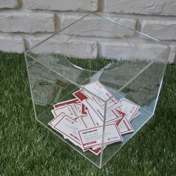 고품질 중형 응모함 명함박스 투표함 전시함 모금함 응모박스 명...