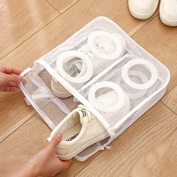 신발 QMNZ6129 빨래망 운동화 아기옷 무형광 속옷 슈즈 사각 세탁망 망신발 화망 망운