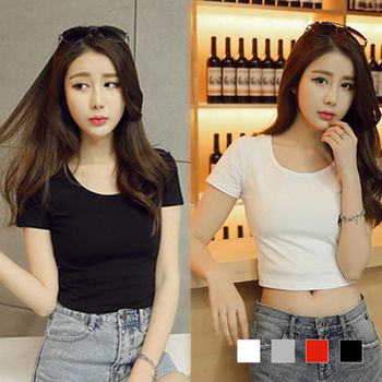 반팔 HJ05EB07 크롭티 SD220524 라운드넥 나시 남성 U넥 무지티