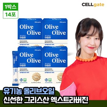 [그리스_4박스] 서정희 pick 엑스트라버진 스틱형 올리브오일 8g x 14포