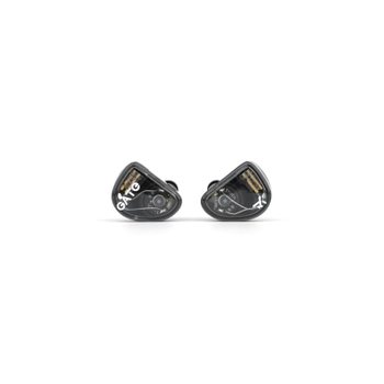 [해외] TRUTHEAR GATE 다이나믹 드라이버 인이어 헤드폰 3.5mm 교체 가능한 케이블 (블랙, 마이크 없음)