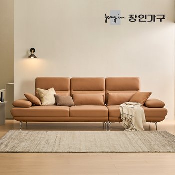 도이 4인용 스윙 이지클린 가죽 소파 (스툴 미포함)