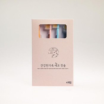 [JHP10876_51C5]건강한가족 칫솔 환경친화적 4P (29022875A)