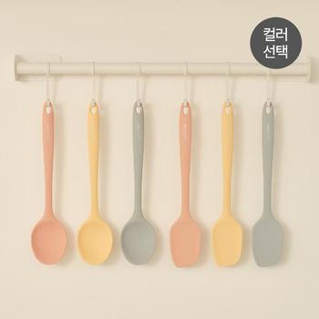 프리미엄 실리콘 이유식 스파츌라 - 컬러 선택