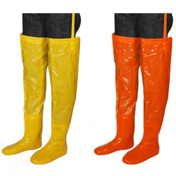 남녀 공용 허벅지 방수 장화 낚시 갯벌 작업 농사 물가 모내기 헤드루질 부츠 레인부츠 고무장화