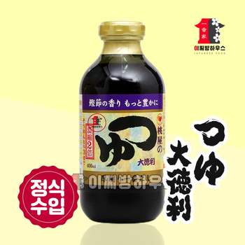 MOMOYA 모모야 쯔유 400ml 메밀국수 육수 냉모밀 소바 텐동소스 맛간장 일본간장 만능간장 메밀소바소스